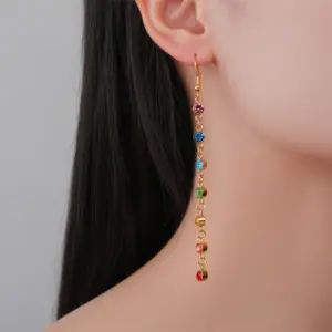 7 Chakra Rhinestones Drop Earrings in Stainless Steel 10 Sbce3db89599045cb993ef6f884ab7a37p