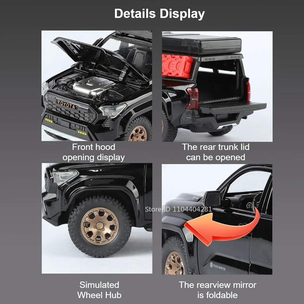 1:24 Toyota Tacoma Diecast Model 4 1:24 Toyota Tacoma Diecast Model - Image 4