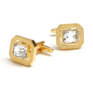 Elegant Square Men's Cufflinks with Faceted Gem 11 Sbf6d9d45f8a64a4891d3133345f1c7e2t