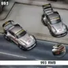 1:64 Scale Porsche 993 RWB Miniature Model