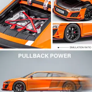 1:24 R8 V10 Diecast Sports Car Model 14 Sc087311fc69742e4b1a2bd43badf2f26P