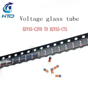 Set of 100 Surface-Mount Zener Diodes for Precise Voltage Regulation