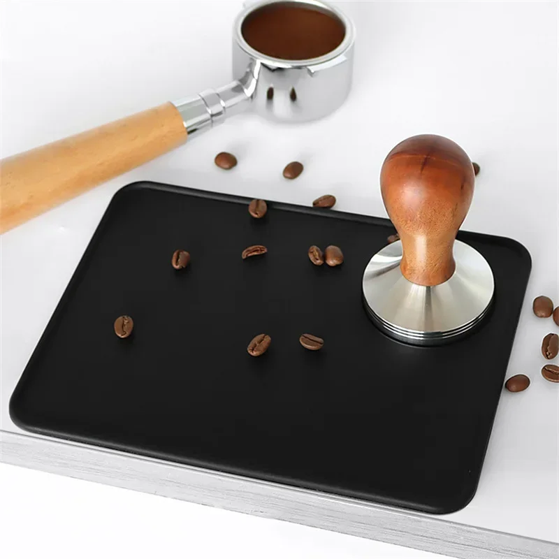 Black Silicone Coffee Tamper Mat for Baristas 4 Black Silicone Coffee Tamper Mat for Baristas - Image 4