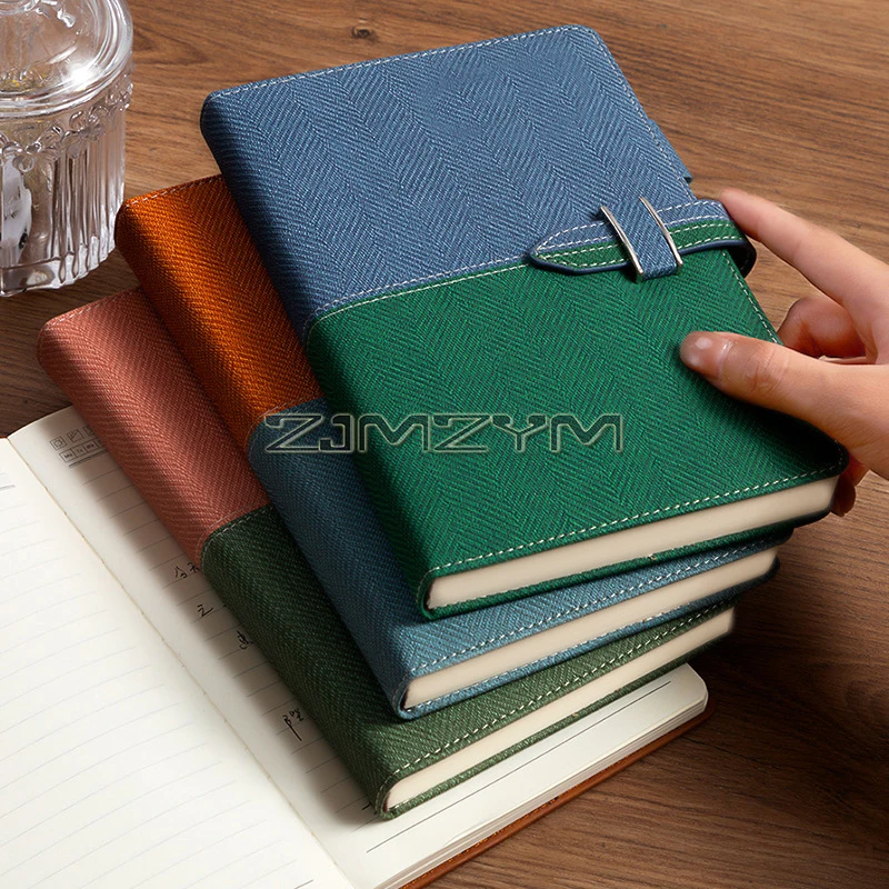 Denim Green Two-Tone Hardcover Notebook 4 Denim Green Two-Tone Hardcover Notebook - Image 4