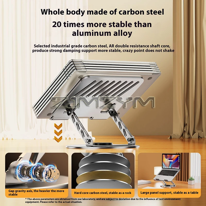 360° Adjustable Metal Laptop and Tablet Stand 4 360° Adjustable Metal Laptop and Tablet Stand - Image 4