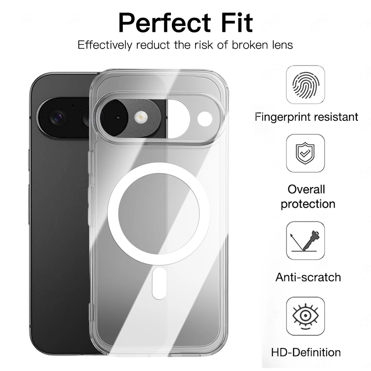 Clear Magnetic Protective Case for Pixel 10 Series 3 Clear Magnetic Protective Case for Pixel 10 Series - Image 3
