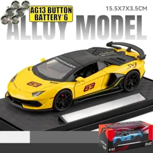 Green Lamborghini Aventador SVJ63 Diecast Model 17 Sc53a51cb4ed14fe69bffb6a8a8985654e