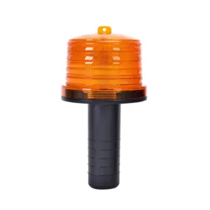 Solar LED Traffic Cone Light for Safety