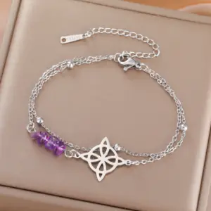 Mystical Stainless Steel Butterfly Charm Bracelet 14 Sc652349e47f842df982d129137afab17U
