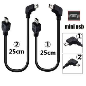 Mini USB Data Cable with T-Port Elbow for Devices 7 Sc6586f408b514274aab97530282c01269