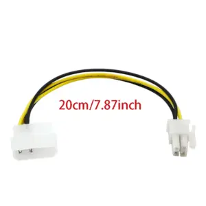 20cm PC Power Supply Extension Cable with Molex and Mini 4-Pin 9 Sc6859c11db754672ad8e2fca730a9657M