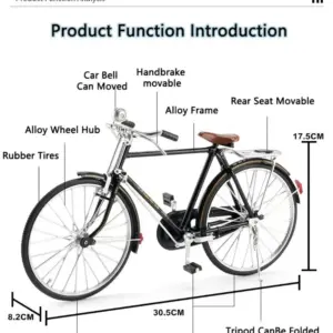 1:6 Vintage Retro Bicycle Model for Collectors 8 Sc69d98f3035b4c65a161df99af569bd6t