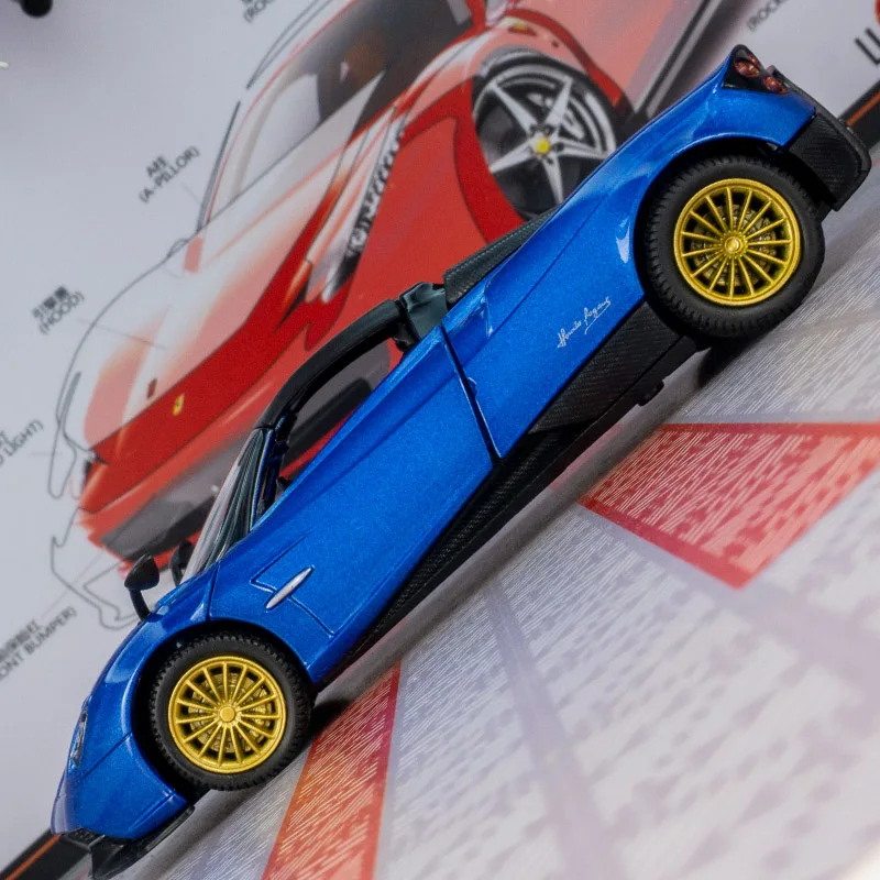 Yellow Pagani Huayra 1:32 Scale Diecast Model 4 Yellow Pagani Huayra 1:32 Scale Diecast Model - Image 4