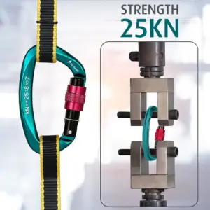 Orange D-Shaped Climbing Carabiner 25KN 14 Sc810156221414d91953e25101bab6210h