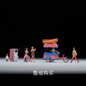 Vibrant 1/64 Scale Street Food Scene Model