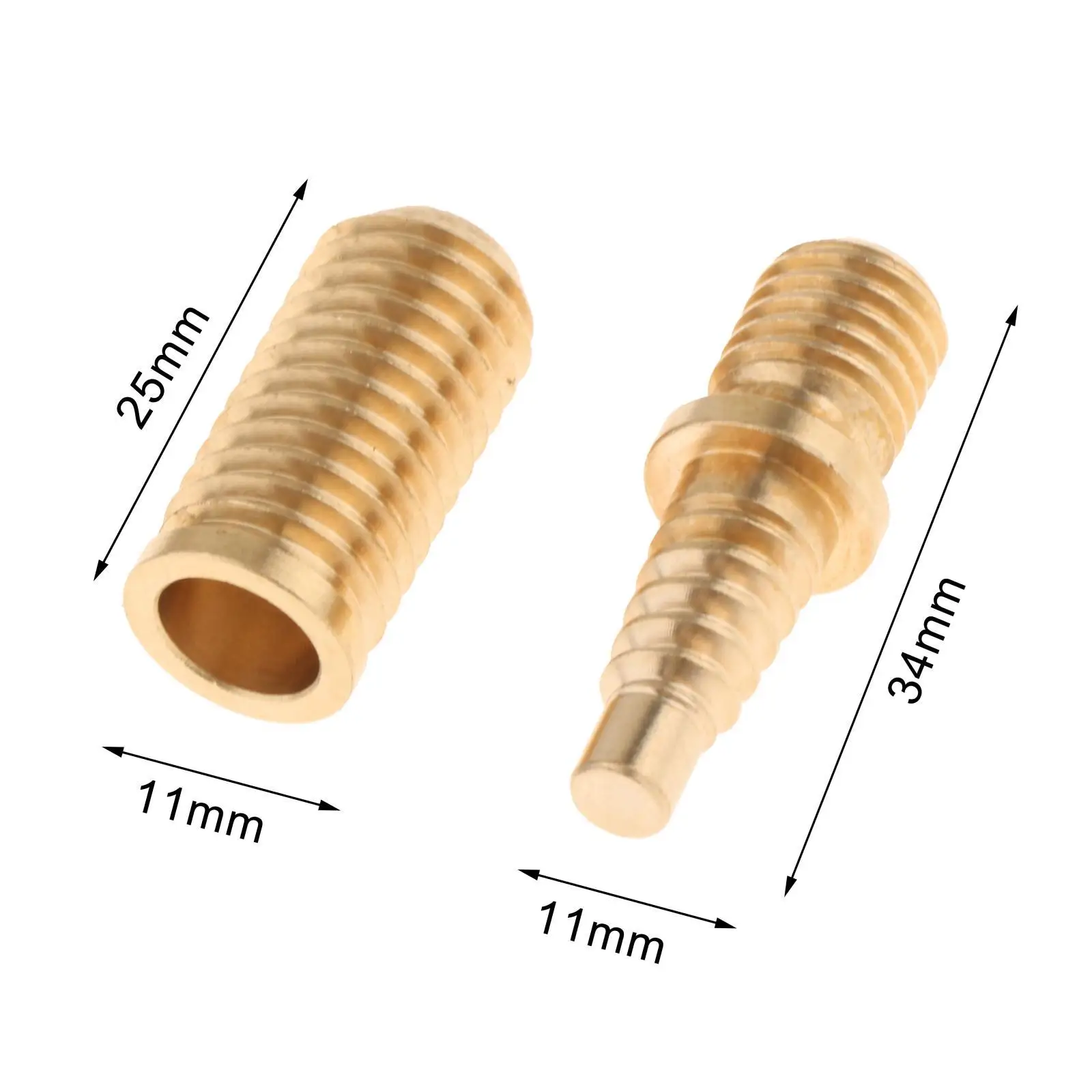 Brass Copper Pool Cue Joint Screw 13mm-11mm 6 Brass Copper Pool Cue Joint Screw 13mm-11mm - Image 6