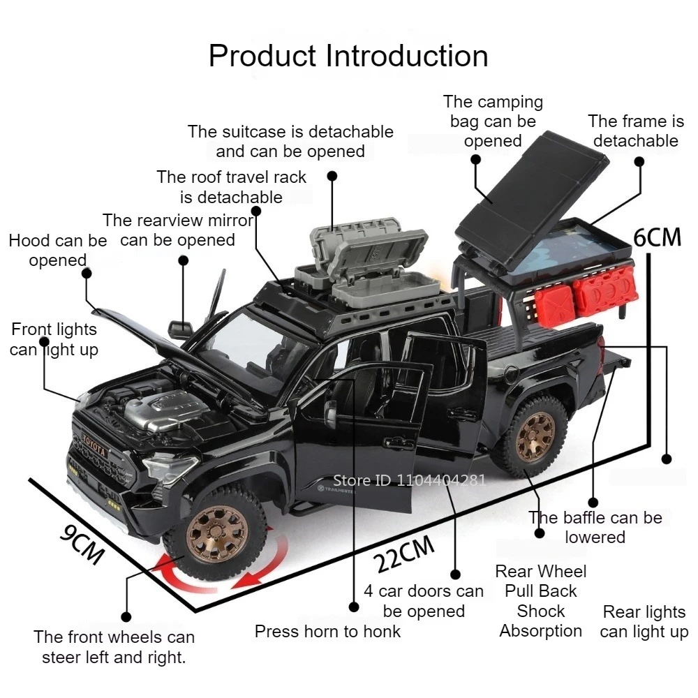 1:24 Toyota Tacoma Diecast Model 2 1:24 Toyota Tacoma Diecast Model - Image 2