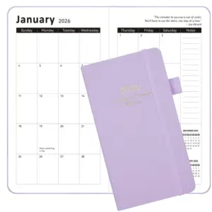 Elegant 2026 Weekly & Monthly Planner in PU Leather 15 Scb60611850b74046a55c4046c634cbf90
