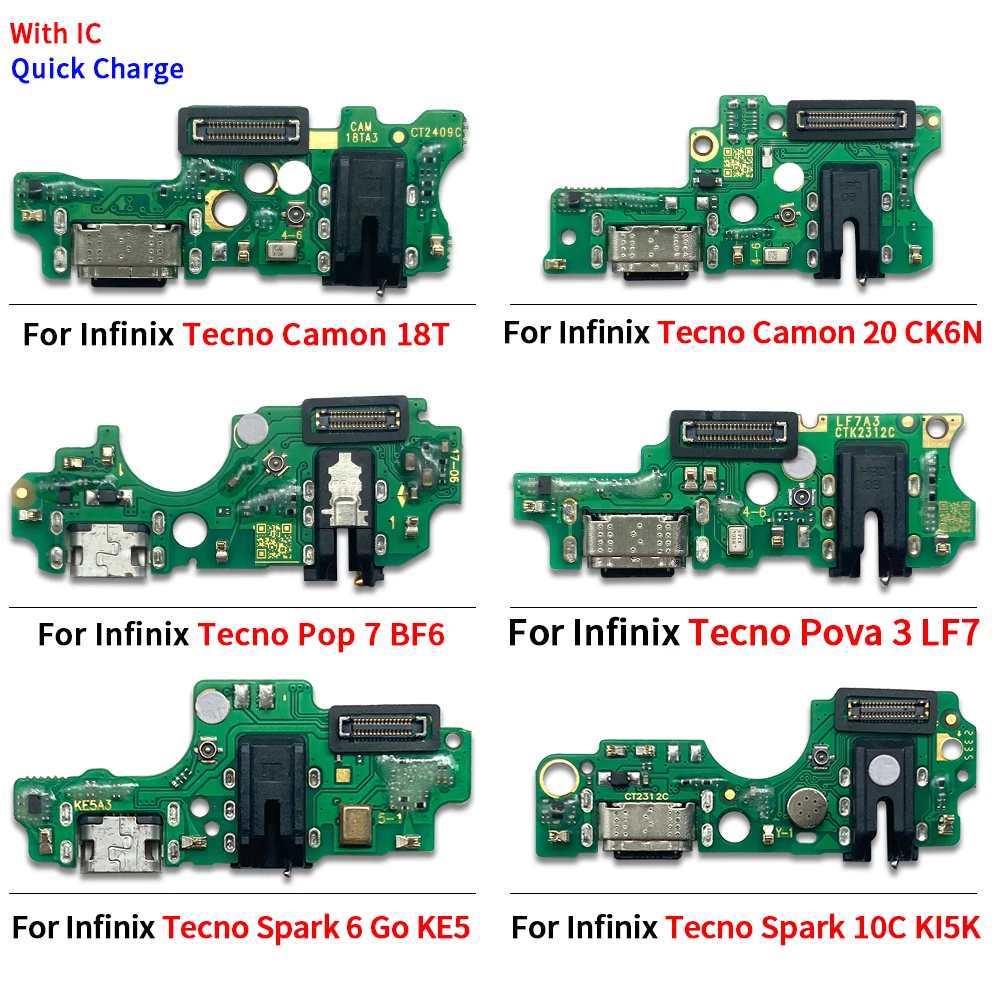 PCB Flex Charger Boards Set for Infinix and Tecno Smartphones 4 PCB Flex Charger Boards Set for Infinix and Tecno Smartphones - Image 4