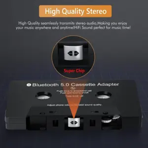 Vintage Style Bluetooth 5.0 Cassette Adapter 9 Scd3eeebecdc24144a3fb76957029a2ffw