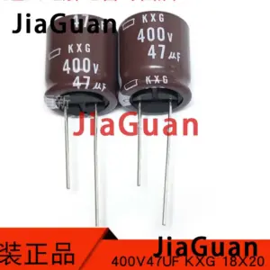 Set of 10 47µF 400V Aluminum Capacitors