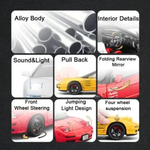 Red Honda NA1 1:22 Scale Model Sports Car 15 Scf167502832c4be0909d8b7b2b638ca0y