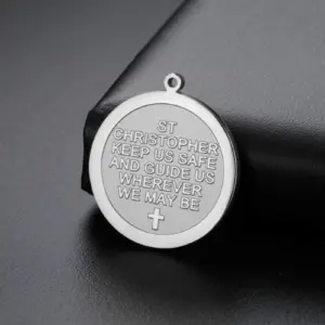 Stainless Steel Saint Christopher Pendant 20x20mm 9 Sd0d9a5931343495aaf82b59f41d600a1C