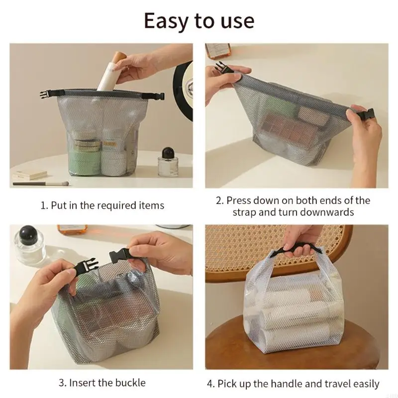 Water-Resistant Makeup Bag Set in Black & White 4 Water-Resistant Makeup Bag Set in Black & White - Image 4