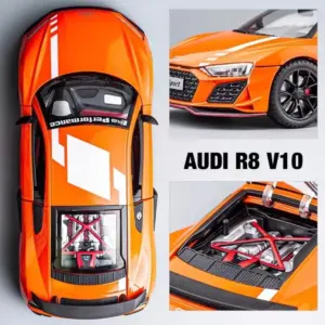 1:24 R8 V10 Diecast Sports Car Model 13 Sd5174b49aacc4a42876b157218bdaaabs