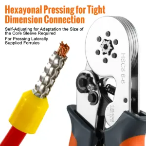 Ferrule Crimping Tool HSC8 for Electrical Work 12 Sd5864d19ada54def9422ba1f2ed354113