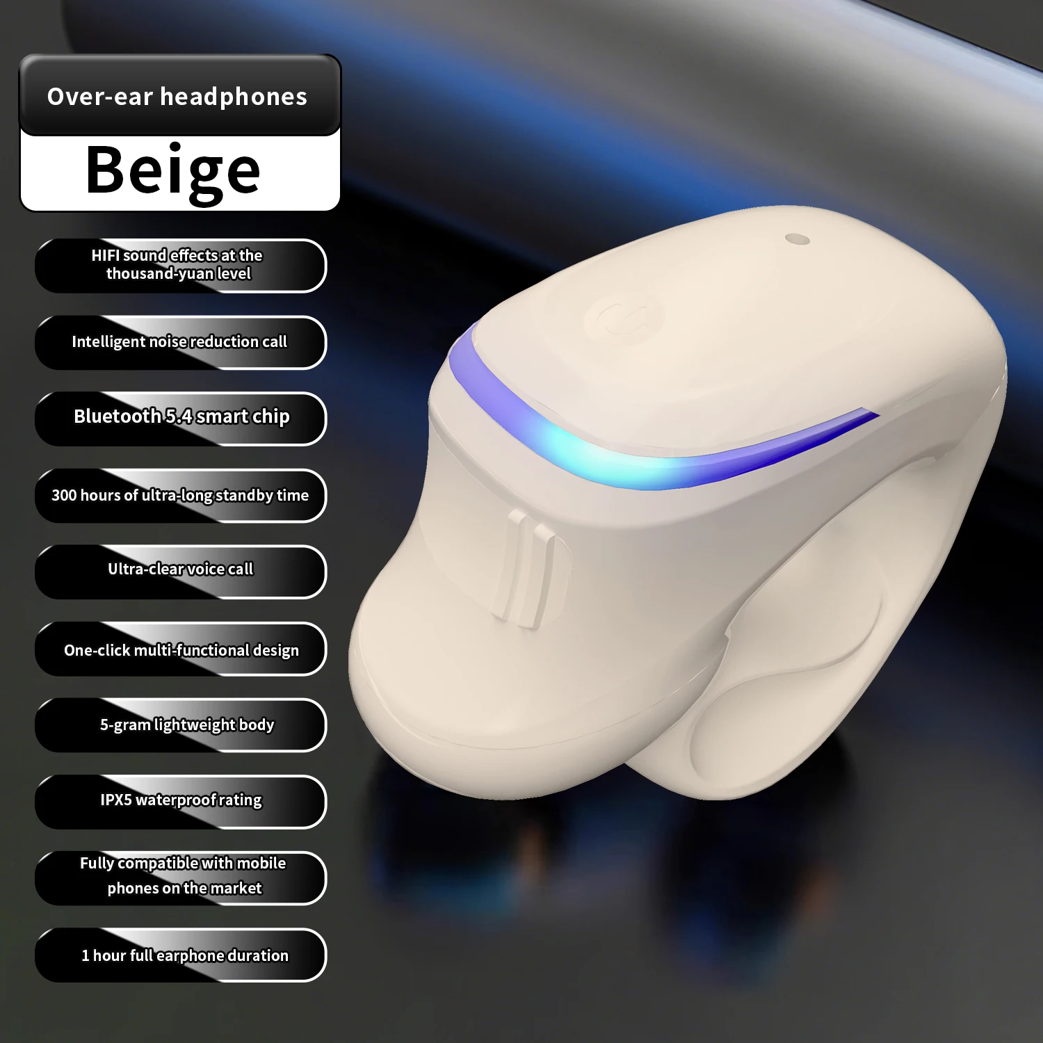 Black Waterproof Bluetooth Earphone with Noise Cancellation 6 Black Waterproof Bluetooth Earphone with Noise Cancellation - Image 6