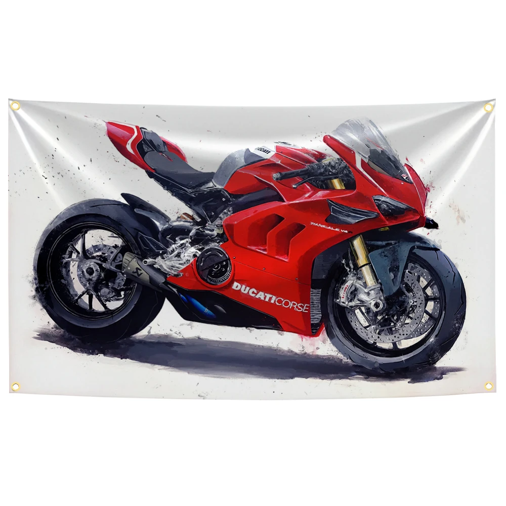 Ducati 90x150cm Motorcycle Wall Flag 6 Ducati 90x150cm Motorcycle Wall Flag - Image 6