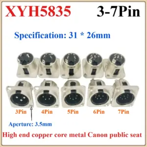 Professional 3-7 Pin XLR Audio Connectors Set 8 Sd7468f4a00ce4e0e8a1585e035c6c827r