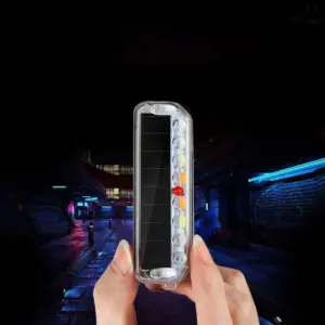 Solar LED Safety Warning Light for Bicycles and Motorcycles