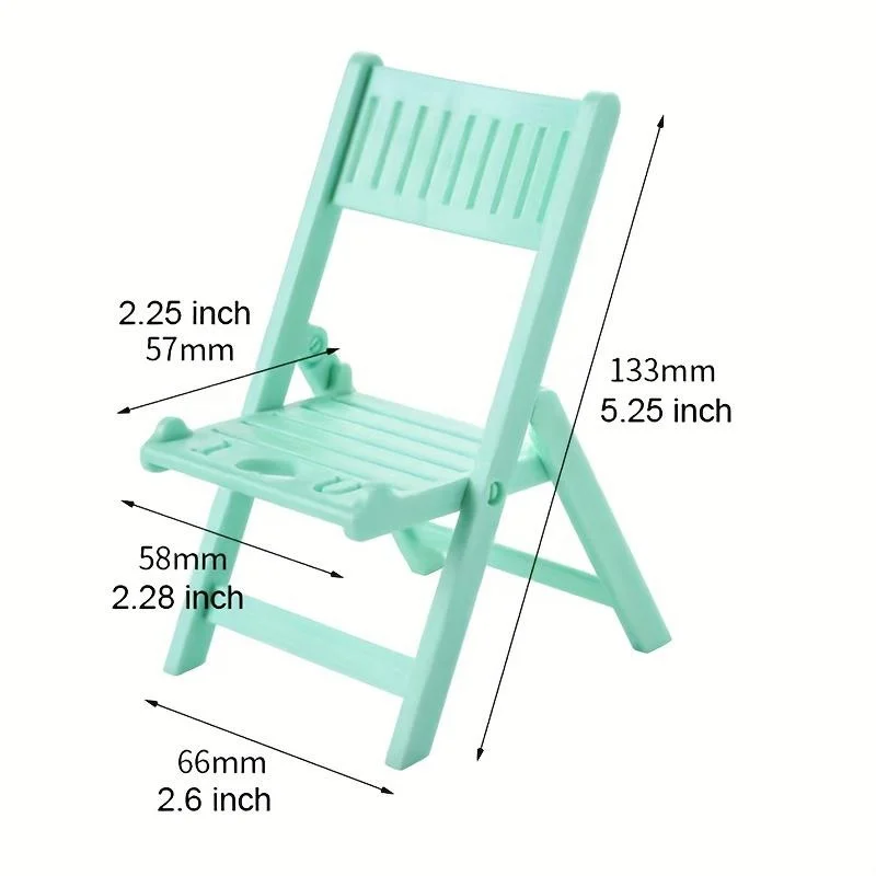 Mini Beach Chair Phone Stand in Pastel Colors 3 Mini Beach Chair Phone Stand in Pastel Colors - Image 3