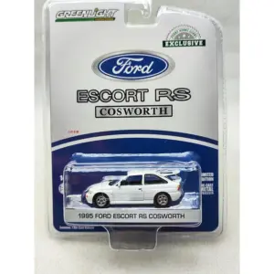 Diecast Alloy 1:64 1995 Ford Escort RS Cosworth/1982 Mustang GT Car Model Adult Classic Collection Display Gift Boy Toy Spot