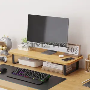 Adjustable Bamboo Monitor Stand in Multiple Sizes