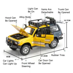 Vibrant Yellow 1:24 Scale Off-Road Tank 300 Model 15 Sde9a89298dd74aca987daa18cc25f1e02