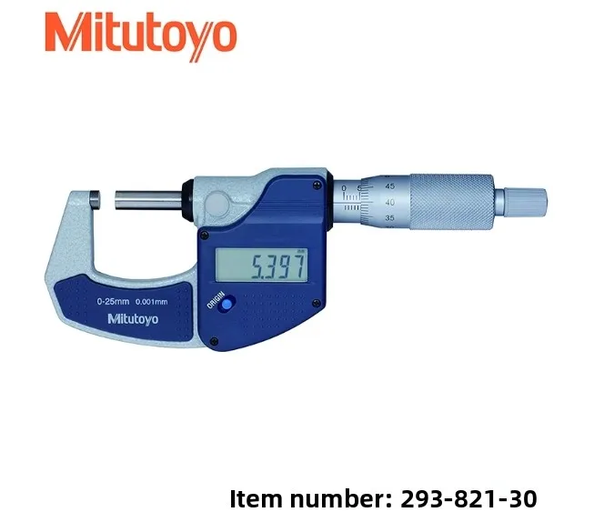 Mitutoyo 0-25mm Digital Micrometer Model 293-821-30 7 Mitutoyo 0-25mm Digital Micrometer Model 293-821-30 - Image 7