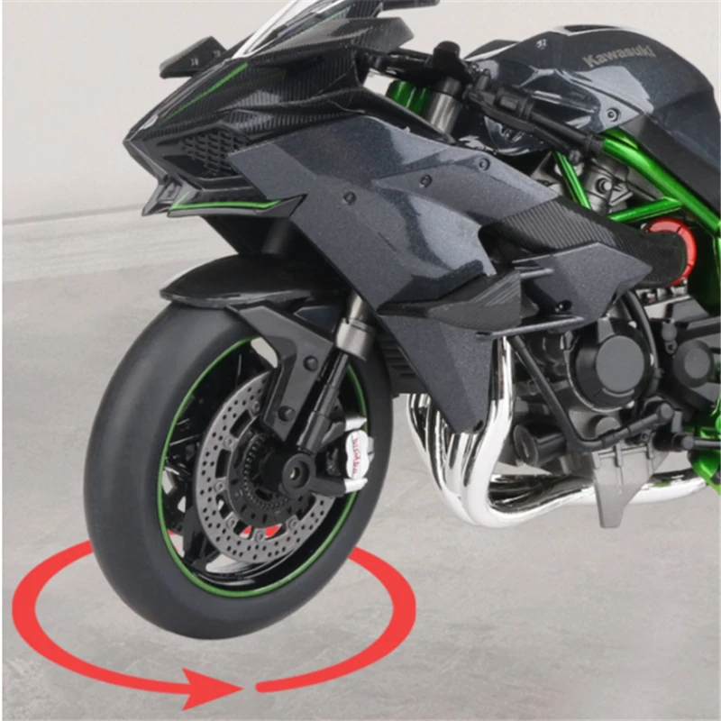 Kawasaki H2R 1:9 Diecast Motorcycle Model 3 Kawasaki H2R 1:9 Diecast Motorcycle Model - Image 3