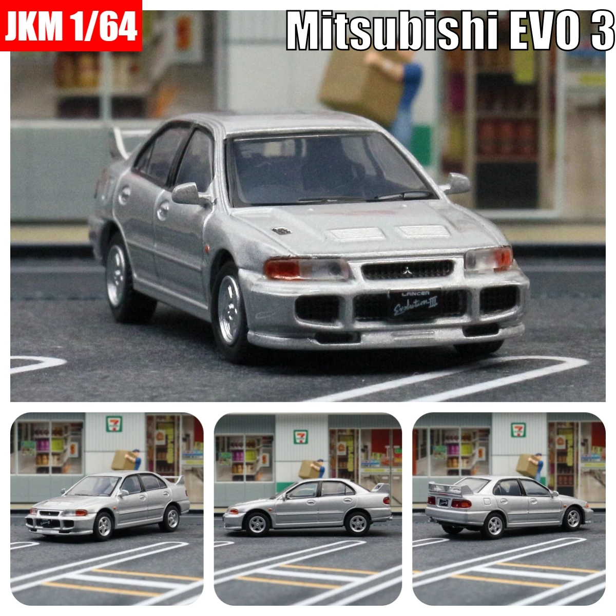 Mitsubishi EVO 3 1:64 Diecast Model Car 7 Mitsubishi EVO 3 1:64 Diecast Model Car - Image 7