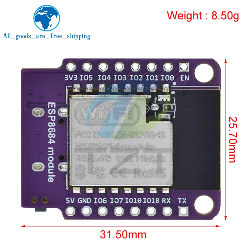 Purple ESP Development Board for Wi-Fi Bluetooth 6 Purple ESP Development Board for Wi-Fi Bluetooth - Image 6
