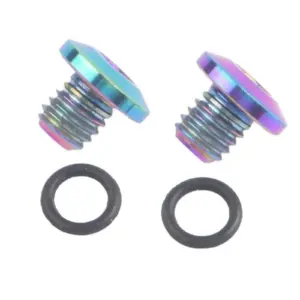 Vibrant Titanium Bicycle Bleed Screws, M5x5-8 11 Sdf70bca0cbe7446fbd9eba23945066dc9