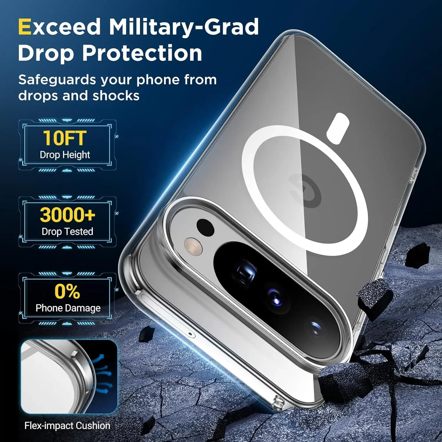 Clear Magnetic Protective Case for Pixel 10 Series 2 Clear Magnetic Protective Case for Pixel 10 Series - Image 2