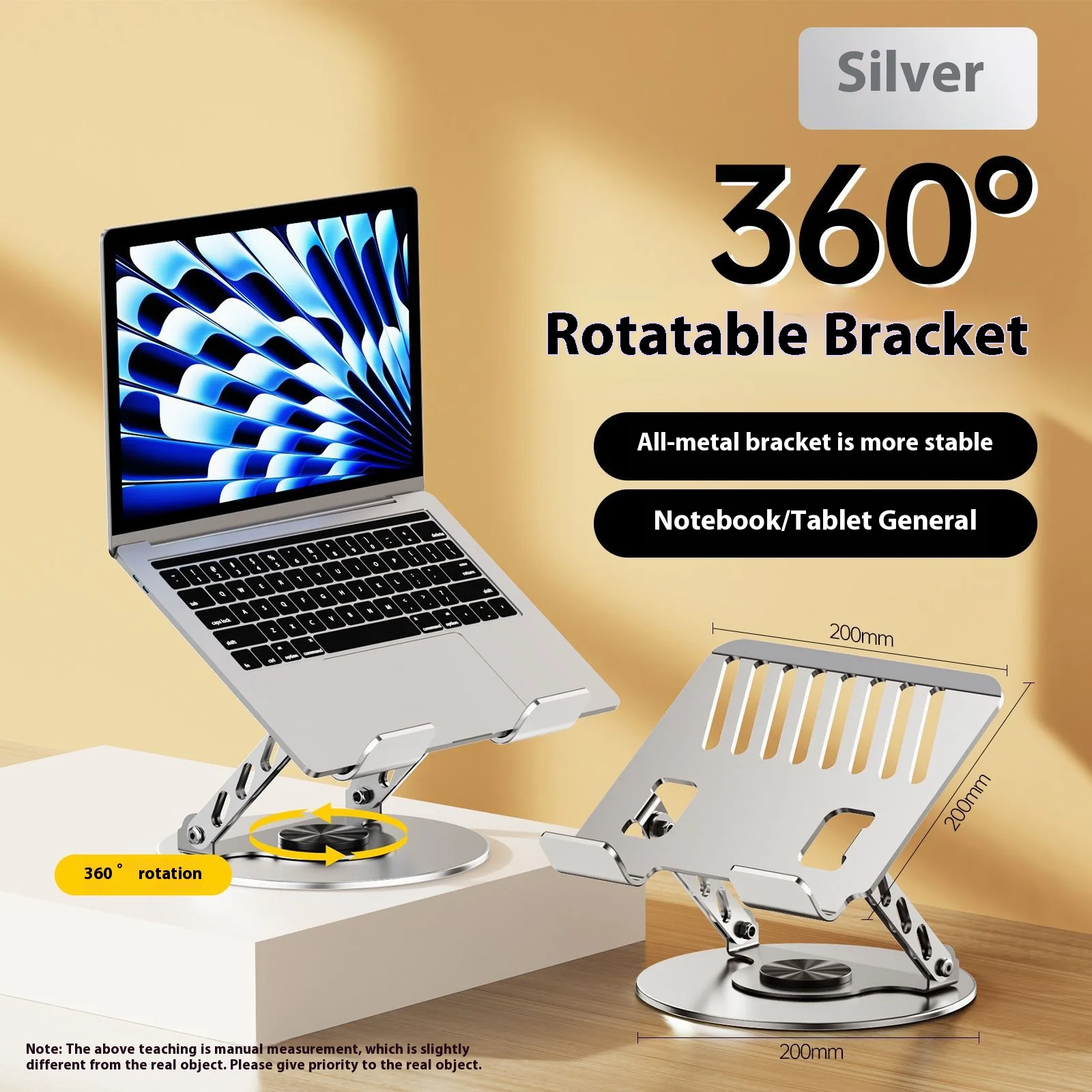 360° Adjustable Metal Laptop and Tablet Stand 6 360° Adjustable Metal Laptop and Tablet Stand - Image 6