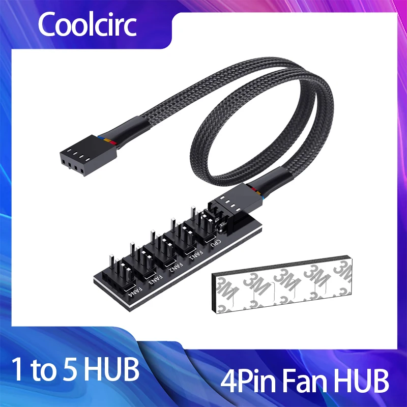 COOLCIRC 4Pin PWM Fan Hub Splitter for PC Fans 7 COOLCIRC 4Pin PWM Fan Hub Splitter for PC Fans - Image 7