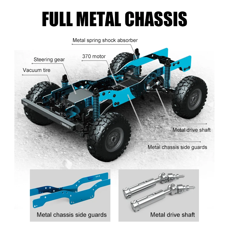 Rugged 4WD Off-Road RC Car 36.5cm 6 Rugged 4WD Off-Road RC Car 36.5cm - Image 6