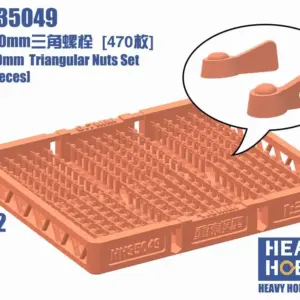 Heavy hobby HH-35049 0.7&1.1mm Triangular Nuts Set B (470 pieces)