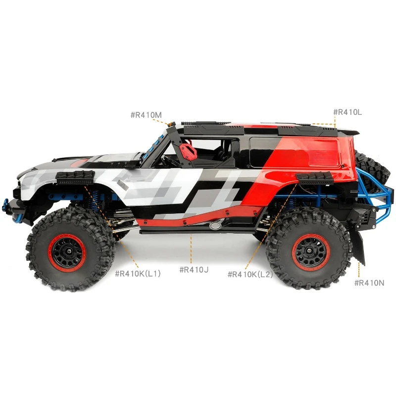 1/8 Scale RC Crawler Armor Grille for MJX H8P 4 1/8 Scale RC Crawler Armor Grille for MJX H8P - Image 4