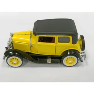 New Diecast Alloy 1/32 1930 Model A Yellow Vintage Car Model  Adult Classic Collection Static Display Gift Boy Toys